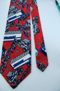 COMPANY B  TOY TRUCK RED BLUE MEN NECK TIE  