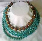 CALYPSO ST BARTH for Target Womens Turquoise Beaded Necklace Multi 