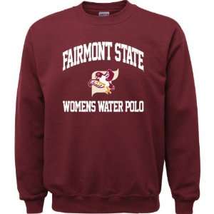   Maroon Womens Water Polo Arch Crewneck Sweatshirt