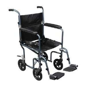  Deluxe Fly Weight Aluminum Transport Wheelchair Chair with 