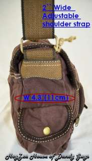Vintage Casual Medium Size Shoulder Messenger Bag Brown  