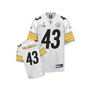  Reebok Pittsburgh Steelers Troy Polamalu Super Bowl XLV 