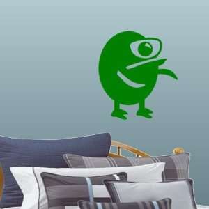    Green Large Fun Monster with One Eye Wall Decal