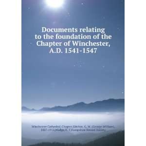  Documents relating to the foundation of the Chapter of 