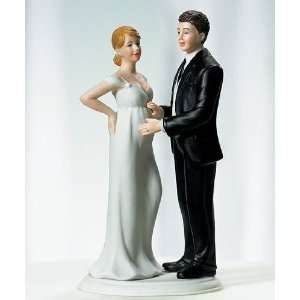  Wedding Cake Topper   Expecting Bridal Couple (1 Topper 