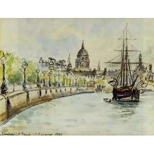   Camille Pissarro   24 x 18 inches   London, St. Pauls Cathedral Home