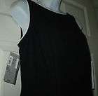 LBD  Little Black Dress with White Piping NWT by Caren Desiree Company
