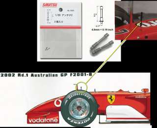 Tamiya 1/20 Ferrari F2001 + Scalemotorsports Detail Up Parts + Sakatsu 