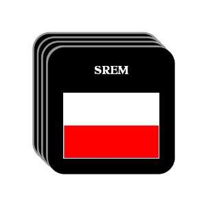  Poland   SREM Set of 4 Mini Mousepad Coasters 