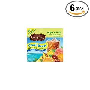 Celestial Seasonings Cool Brew Tropical Fruit Ice Tea, 40 count (Pack 