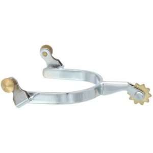   Cherokee Brass Rowel Spurs   Chrome Plated   Ladies: Sports & Outdoors