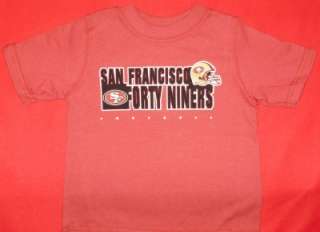NFL Football Toddler T Shirt FORTY NINERS 4T NWT  