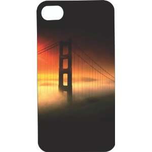 Clear Hard Plastic Case Custom Designed Golden Gate Bridge with Clouds 