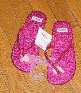 NWT Gymboree PRETTY LADY Pink Sparkle Flip Flop Shoes 1  