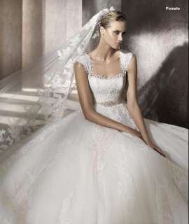 Custom White/Ivory Applique Beaded Wedding Dresses/Gowns Size:6 8 10 