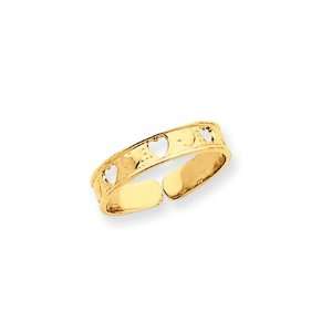  Sweethearts Toe Ring in 14 Karat Gold Jewelry