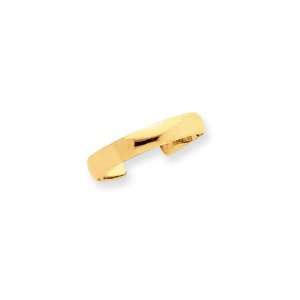  High Polished Toe Ring in 14 Karat Gold Jewelry