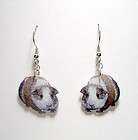 Full Color Acrylic Guinea Pig Cavie Earrings NEW CUTE