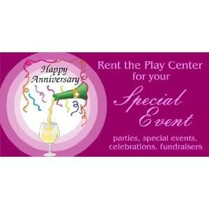   3x6 Vinyl Banner   Rent Center for Your Special Event 