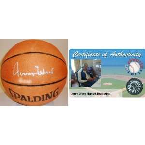   West Signed Spalding Leather NBA Game Basketball: Sports & Outdoors