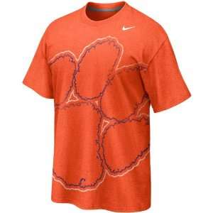  Nike Clemson Tigers Big Time Tri Blend T Shirt   Orange 