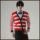 MENS HERMES SWEATER RED CABLE STYLE LINEN & WOOL SIZE 52  