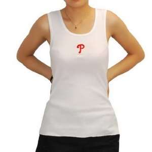 Womens MLB Philadelphia Phillies Baseball Tank Top Jersey   X Large