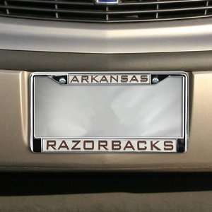  Arkansas Razorbacks Chrome License Plate Frame: Sports 