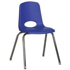  18 School Stack Chair With Chrome Legs Glide Swivel 