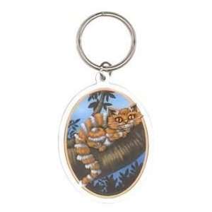 Cheshire Cat with Art by Jasmine Becket Griffith   Metal Keychain