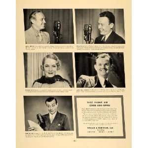  1936 Ad Young Rubicam NBC Jack Benny Fred Allen Tibbett 