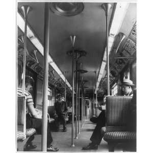  Luxury lighted subway train 1950 New York City