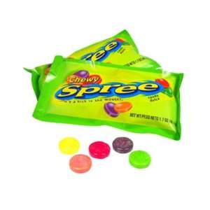 Spree Chewy   Assorted Flavors, 1.7 ounce pouch, 24 count  