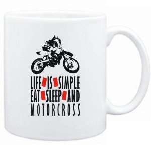  New  Life Is Simple. Eat , Sleep & Motorcross  Mug 