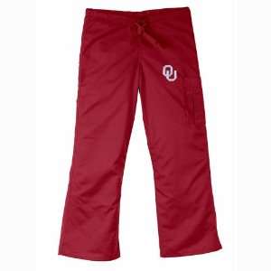 BSS   Oklahoma Sooners NCAA Cargo Style Scrub Pant (Crimson) (X Large)