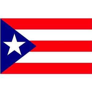  Puerto Rico Flag 3x5ft Superknit Polyester: Patio, Lawn 