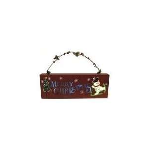  IWGAC 049 90369 Wooden Merry Christmas Wall Plaque with 