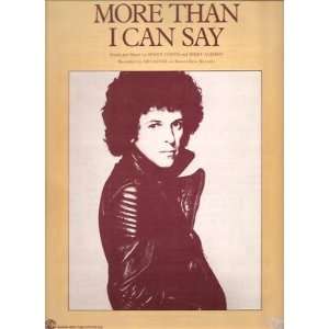  Sheet Music More Than I Can Say Leo Sayer 44 Everything 