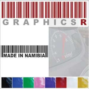   Decal Graphic   Barcode UPC Pride Patriot Made In Namibia A454   Pink