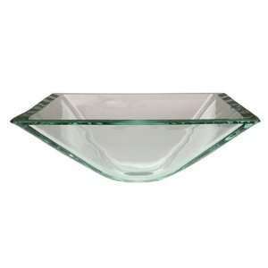   Design ECV1616VCC Glass Vessel Sink, Crystal Clear: Home Improvement