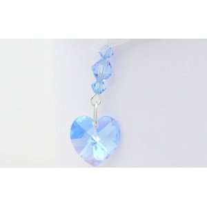  Something Blue Wedding Bouquet Charm   Sapphire Crystal 
