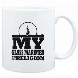  Mug White  my Glass Marimba is my religion Instruments 