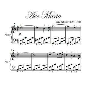   Ave Maria Schubert Big Note Piano Sheet Music: Franz Schubert: Books