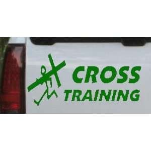 Cross Training Christian Car Window Wall Laptop Decal Sticker    Dark 
