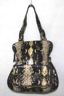 New Gretta Snake Shopper Handbag Purse Fold Over 3 in 1  