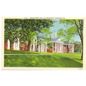   Vintage Postcard Washington and Lee University   Lexington Virginia