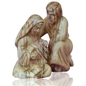  12cm Holy Family Olive Wood Figure 