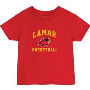  Lamar Cardinals Red Baby Basketball Arch T Shirt: Sports 