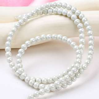 16.5 White Magnetic Small Round Ball Loose Beads 4MM  