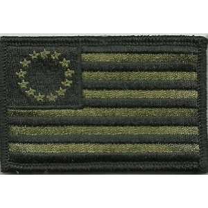  Tactical Betsy Ross Flag Patch   Olive Drab: Everything 